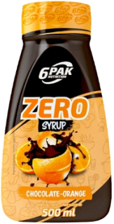 6 Balenie sladkej omáčky 500 ml Chuť čokolády - oranžová