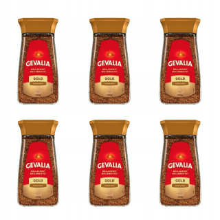 Instantná káva -  6x Gevalia Gold 200g Rozpustná káva + ZADARMO