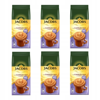 Cappuccino - Kapučíno - 6x jacobs cappuccino čokoládová chuť 500g + zadarmo