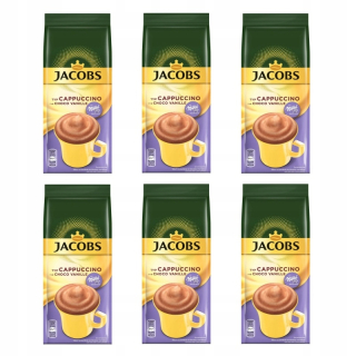 Cappuccino - Kapučíno - 6x Jacobs Cappuccino vanilková chuť 500g + ZADARMO!