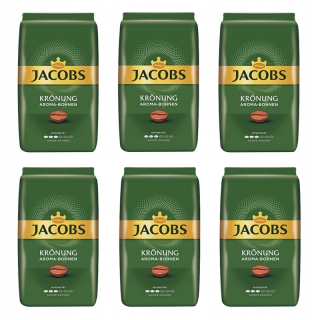 Zrnková káva - 6x Jacobs Kronung 500g Káva Beans + ZADARMO!