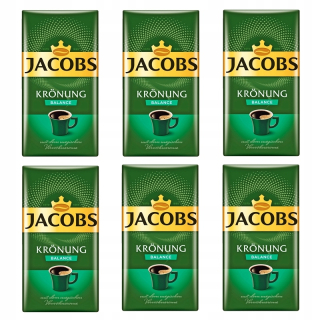 Káva mletá - 6x Jacobs Kronung Balance Mielona 500g + ZADARMO!