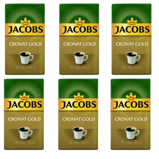 Káva mletá - 6x mleté kávy jacobs cronat gold 500g