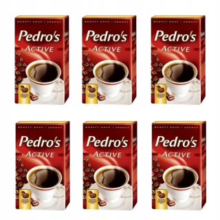 Káva mletá - 6x Mincing Coffee Pedros Active 500g