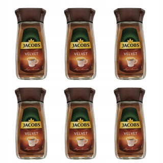 Instantná káva -  6x rozpustná káva jacobs zamat 100g