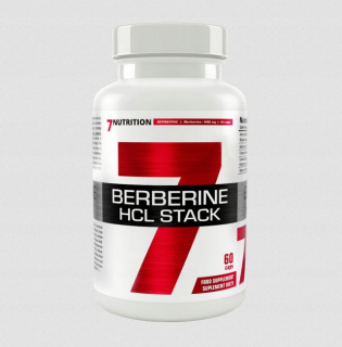 Spaľovač tuku - 7Nuksovanie Berberine HCL Stack 60 čiapky. Berberin