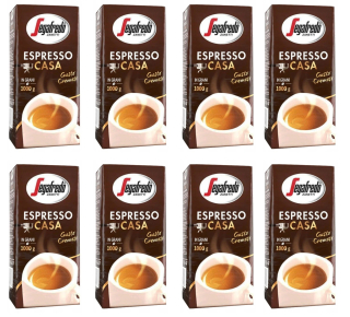 Zrnková káva -  8 x 1kg Káva Beans Segafredo Espresso Casa
