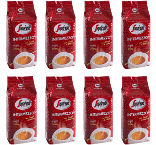 Zrnková káva - 8 x 1 kg kávových zŕn Segafredo Intermezzo