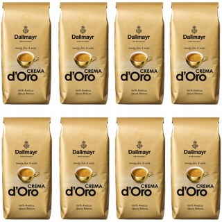 Zrnková káva - 8 x Dallmayr Crema d'Oro 1kg Granulárna káva