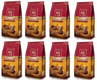 Zrnková káva - 8 x Káva Beans Mk Cafe Colombia 250g Kolumbia