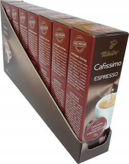 Kávové kapsule - 8 x tchibo cafissimo espresso intenzívna aróma 10ks