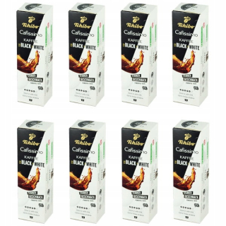 Kávové kapsule - 8 x Tchibo Cafissimo Black & Biela 80 kapsuly
