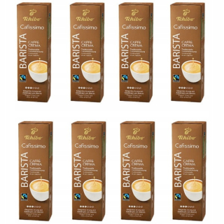 Kávové kapsule - 8 x Tchibo Cafissimo Caffe Crema Barista 80 kapsula