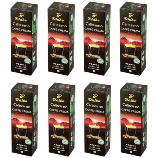 Kávové kapsule - 8 x Tchibo Cafissimo Caffe Crema Kolumbia Capsule