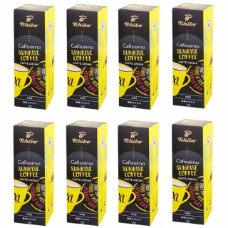 Kávové kapsule - 8 x Tchibo Cafissimo Caffe Crema XL 80 kapsúl