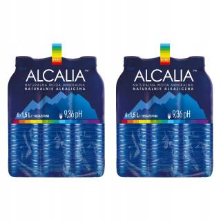 Alcalia alkalická voda pH 9,36 - 12ks x 1,5l