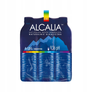 Alcalia alkalická voda pH 9,36 - 6 ks x 1,5l