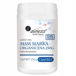 Ochrana kĺbov -  ALINESS MSM ORGANICKÁ SÍRA 250G Ochrana kĺbov
