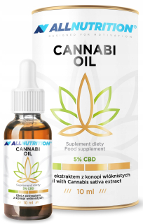 CBD - ALLNUTRITION Canaba olej 10ml 15% CBD Certified