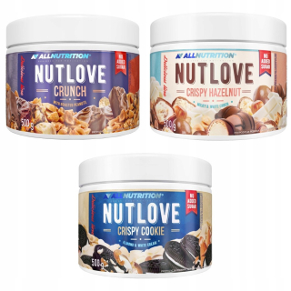 Allutrition NutLove 3x500g Žiadny pridaný cukor
