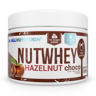 Allutrition Nutwhey 500 g Hazelnut Čokoláda