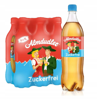 ALMDUDLER bylinná citronída BEZ CUKRU 1 L X 6