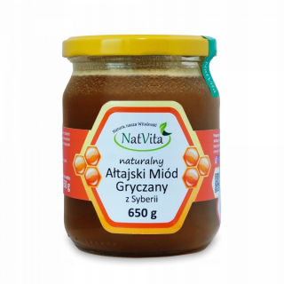 Ałtajski pohánkový med od Sibírsko 650g / Natvita