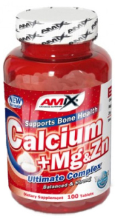 Kreatín - AMIX CALCIUM MAGNESIUM ZINC 100t. Minerály Krakov