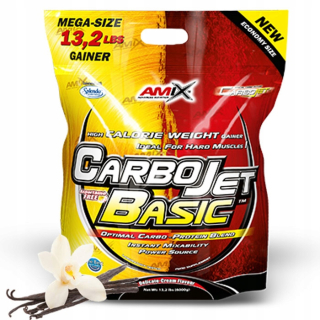 Gainer - Amix Carbo Jet Basic 6kg - vanilka
