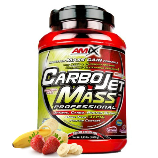 Gainer - Amix CarboJet Mass Professional Strawberry-banán