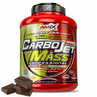 Gainer - AMIX CarboJet Mass Professional 3 KG ČOKOLÁDA