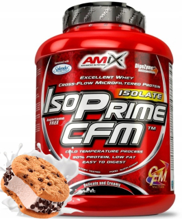 Proteín -  AMIX ISO PRIME CFM 1kg BEZ CUKROVÉHO koláča so smotanou