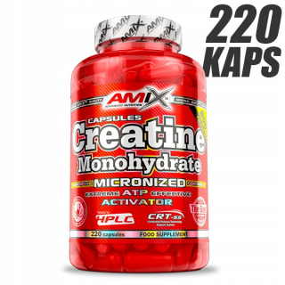 Kreatín - AMIX CREATINE MONOHYDRATE v kapsulách 220 kapsúl.
