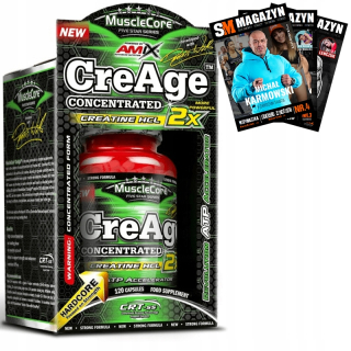 Kreatín - AMIX MUSCLECORE CRAGE 120 CAPS CHARTING HCL silu
