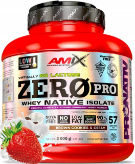 Proteín -  Amix Zero Pro Isolat WPI 2000 Strawberry 90% proteín