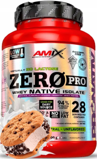 Proteín - Amix Zero Pro Native 1kg Cookie 90% Proteín izolát