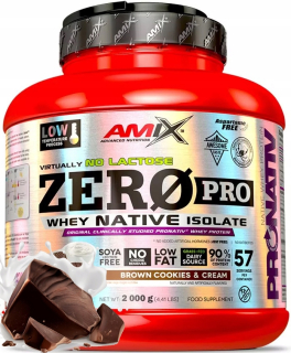 Proteín -  Amix Zero Pro Native 2kg čokoláda 90% WPI proteín