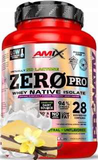 Proteín -  AMIX ZERO PRO natívny srvátkový izolát Vanilka 90% 1kg
