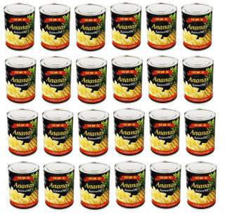 Ananásové kúsky vo svetlom sirup 565g x 24 plechovky