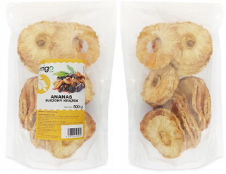 Ananás Sušené plátky bez cukru 500g - Migogroup