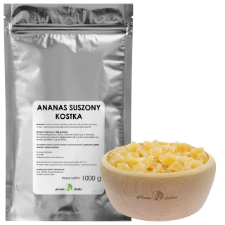 Ananás Cube Candid Chuted Snack 1KG