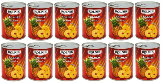 Ananás v konzervovaných omietkach farmár 580 ml x 12 ks