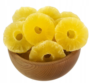Sušené ovocie - Kandizované ananásy v patchs 500g