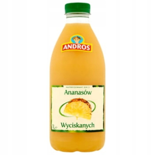 Andros šťava z 1L vylisovaných ananás