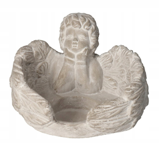 Angel Pot Candlestick pre kamenný hrob 21 cm
