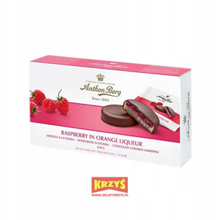 Anthon Berg Marcz disky. Raspberry v Likér 220g