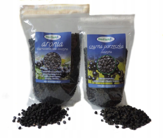 Sušené ovocie - Aronia sušená 1 kg + čierne ríbezle sušené 500g