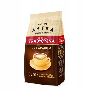 Káva mletá - TRADIČNÁ KÁVA ZEMNÁ KÁVA ASTRA 250G - 2 ks