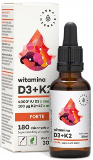 Aura Herbsals Vitamín D3 4000 + K2MK7 FORTE 30 ml
