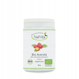 Sušené ovocie - ACEROLA BIO MIELONA 50G NATVITA